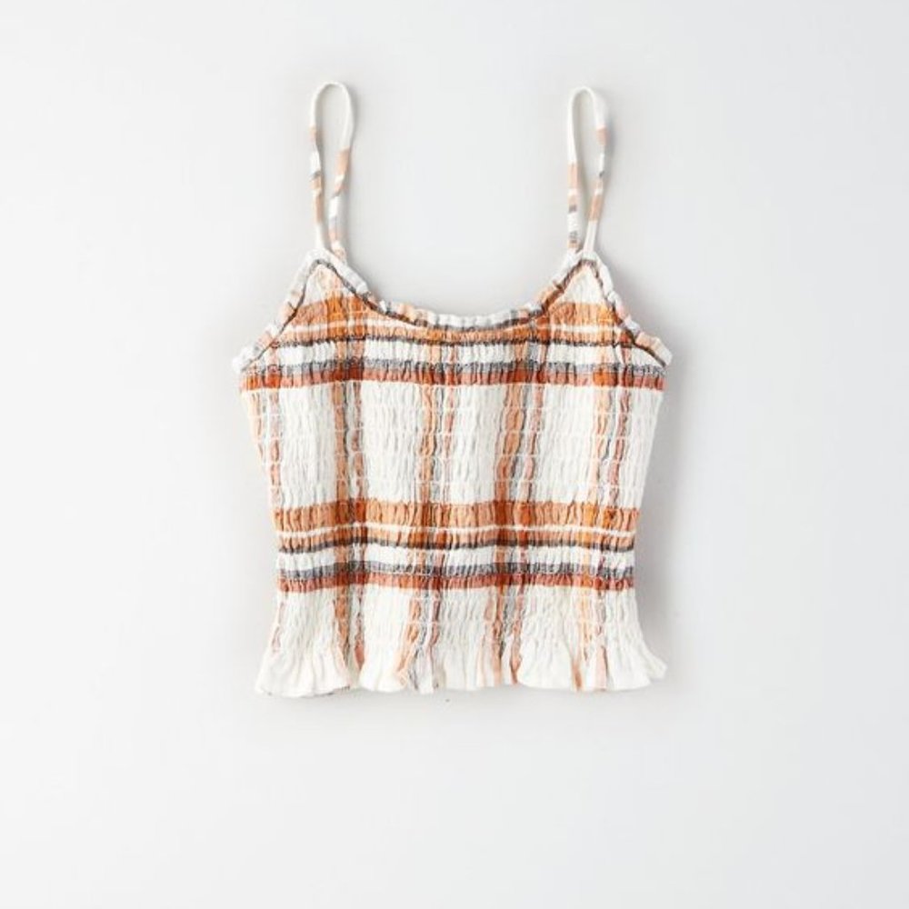 ISO AE Smocked Ruffled Cami/ Tank top